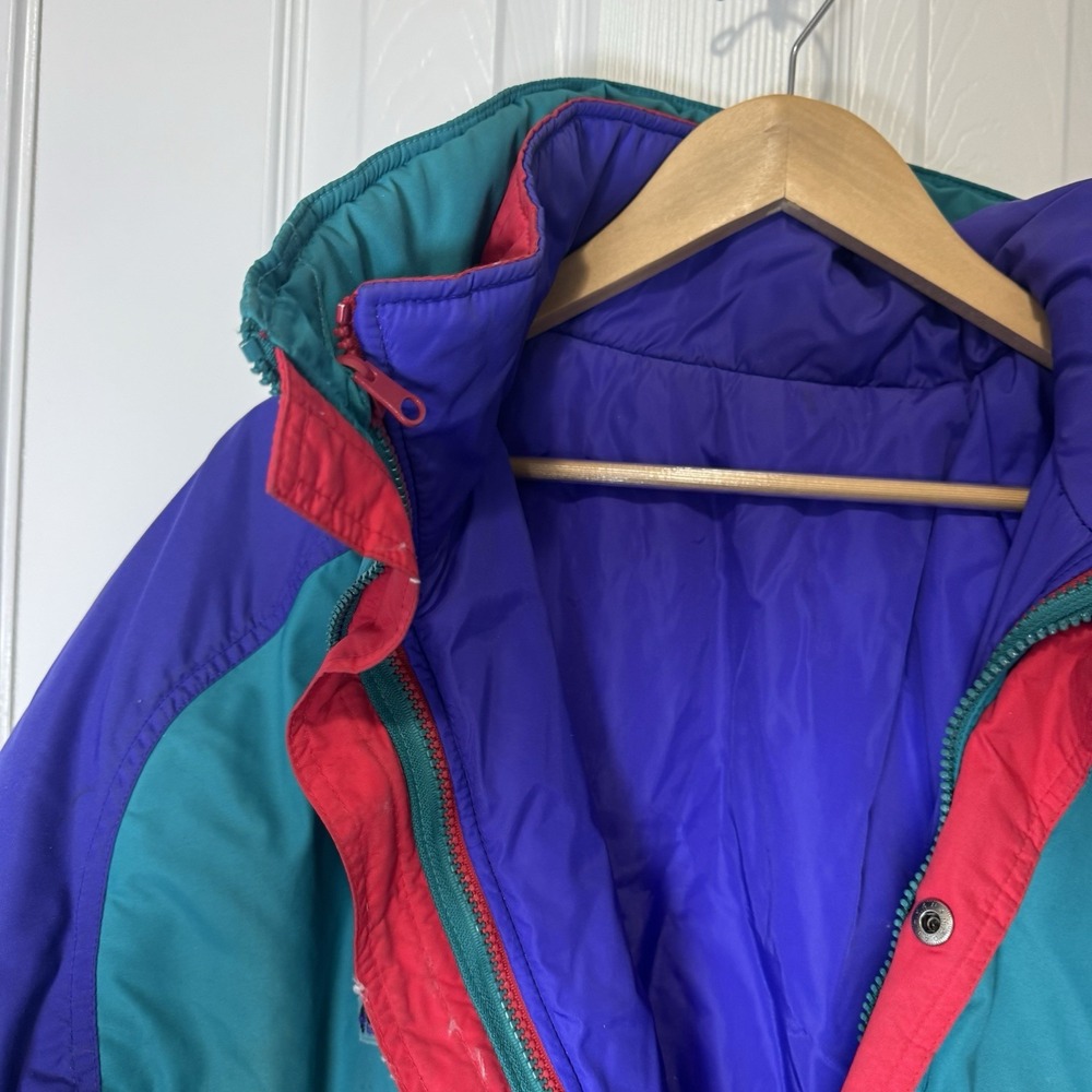 Columbia Men's Purple Blue/Red Powder Keg Radial Sleeve Winter Jacket Size XLT - Picture 7 of 10